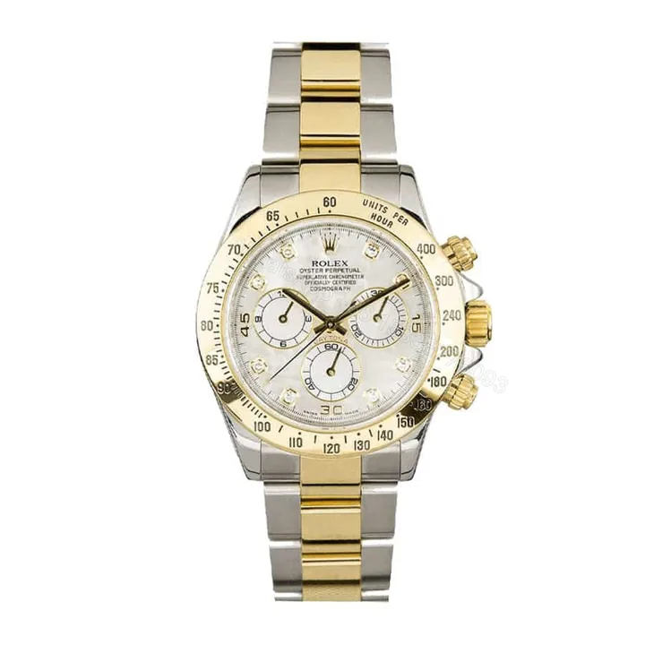 View 1 of Rolex Daytona 16523 Super Clone: Cosmograph Two-Tone Champagne Dial