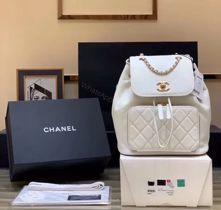 View 1 of Quilted Chanel-Inspired Backpack: Luxury Everyday Carry