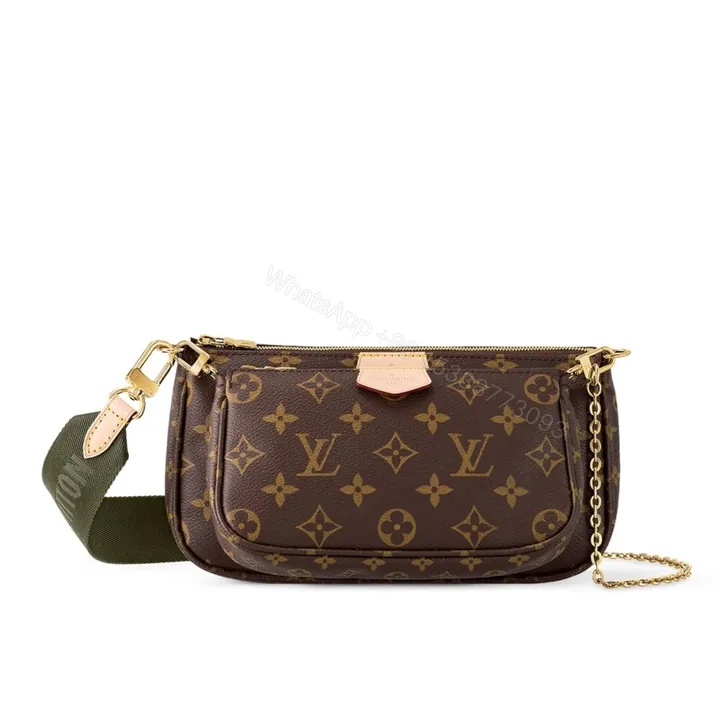 View 1 of Louis Vuitton Multi Pochette Accessoires Monogram Khaki 24cm M44813