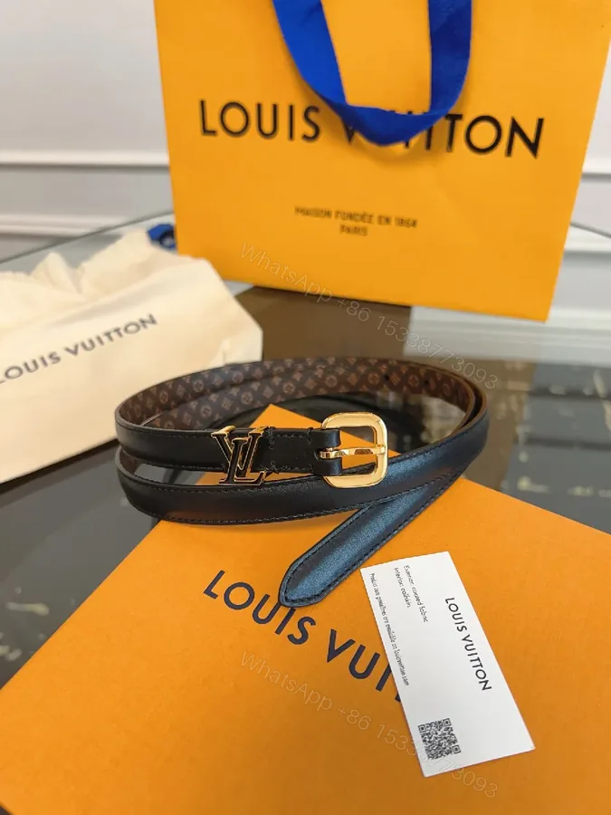 View 1 of Refined Black Leather Belt with Gold Buckle – Modern Luxury Style