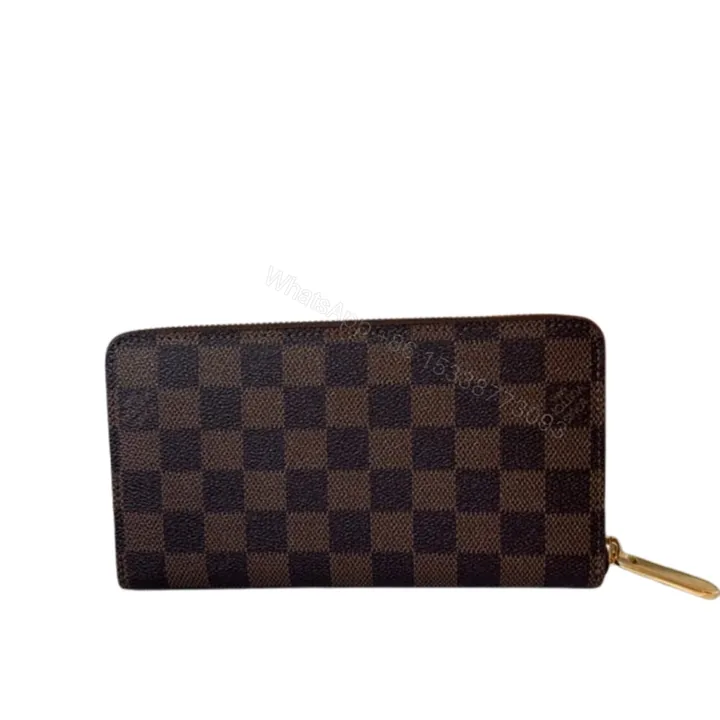 View 1 of Louis Vuitton Clemence Wallet Damier Ebene Canvas