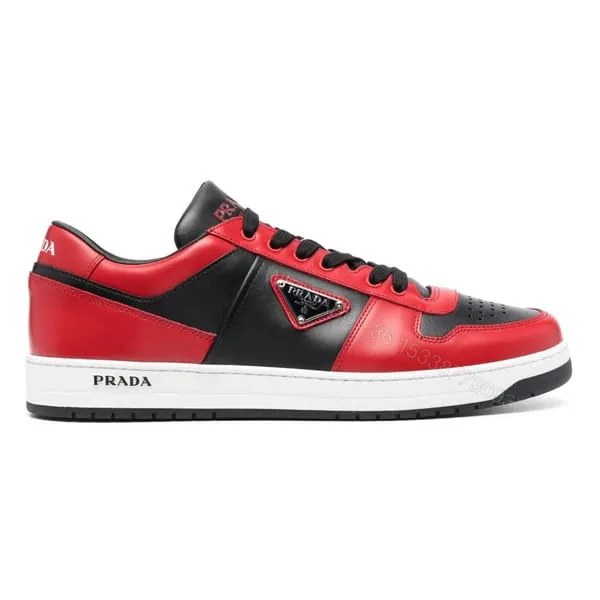 View 1 of PRADA DOWNTOWN LEATHER SNEAKERS RED – PRD093