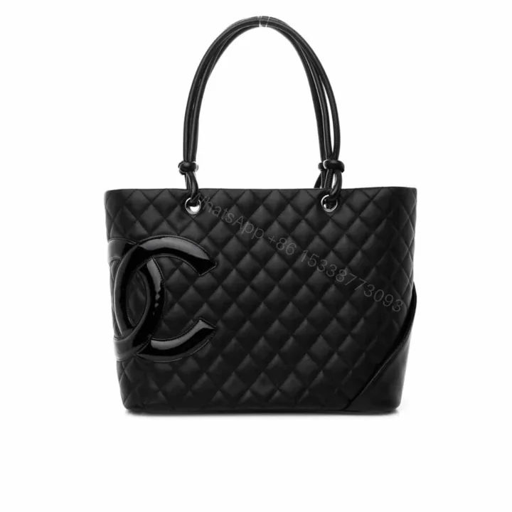 View 1 of Chanel Cambon Line Large Tote Bag In Black 41Cm A25169