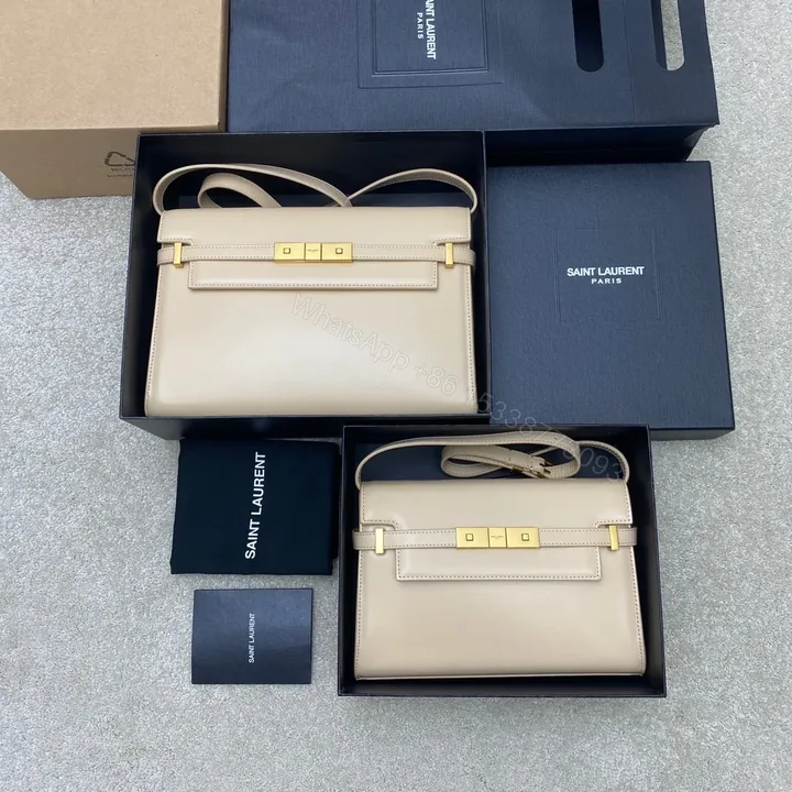 View 1 of SAINT LAURENT Smooth Calfskin Manhattan Shoulder Bag