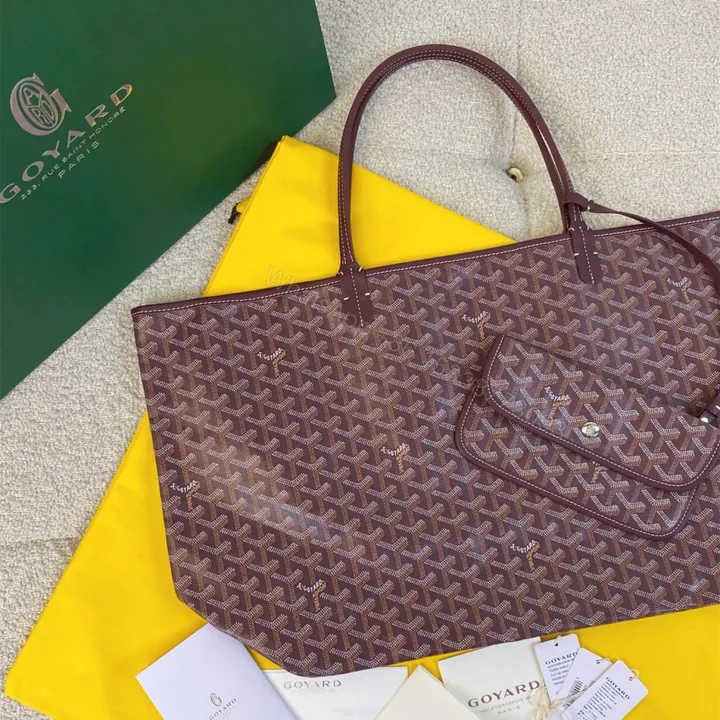View 1 of 高仿Goyard*STLOUI6滿印Tote媽咪袋朱紅大號免檢版