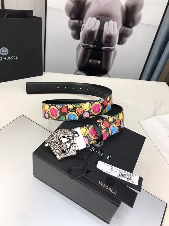 View 1 of Statement Colorway Belt: Verace Lion Buckle Luxury Belt