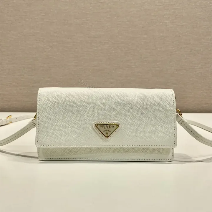 View 1 of 高仿Prada*Saffano系列1NF059斜挎包白色Mini免檢版