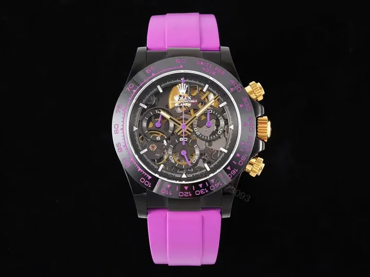 View 1 of Blaken Rolex Daytona Skeleton PVD Purple Dial RG-DAYTONA-SKELETON-PVD-PURPLE-40