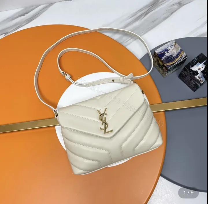 View 1 of Saint Laurent Toy Loulou bag in quilted leather