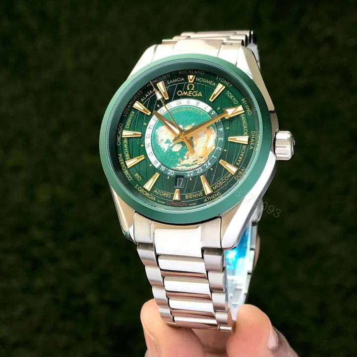 View 1 of Omega Aquaterra Worldmap Seamaster Green Dial Automatic 40mm