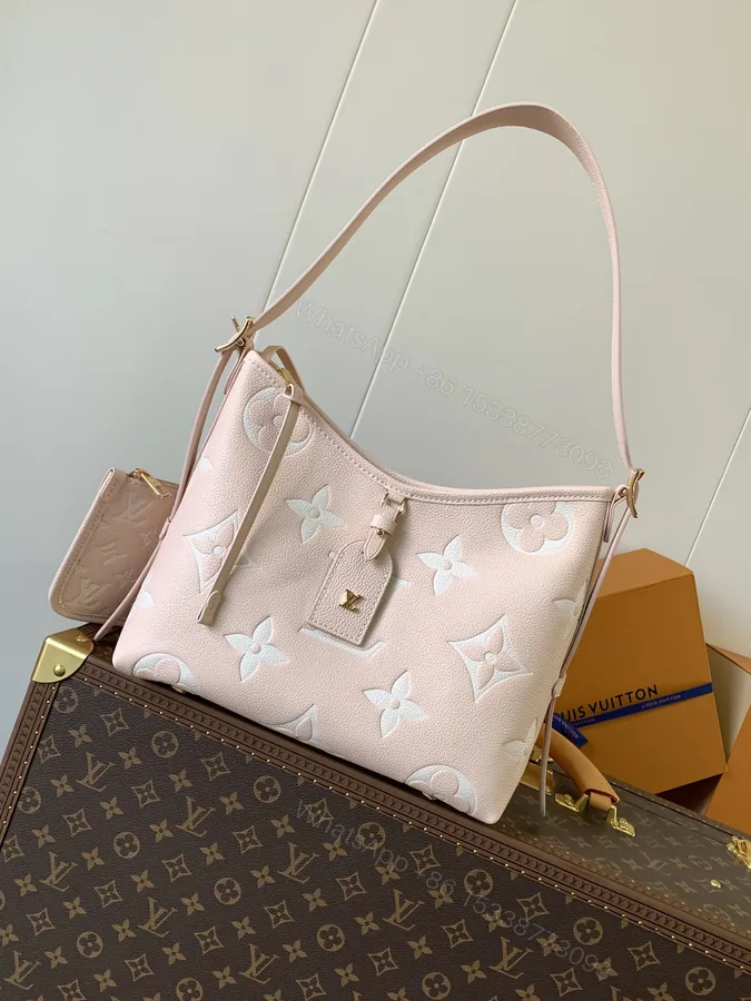 View 1 of LV 高仿粉色Monogram肩背包優雅甜美風格推薦