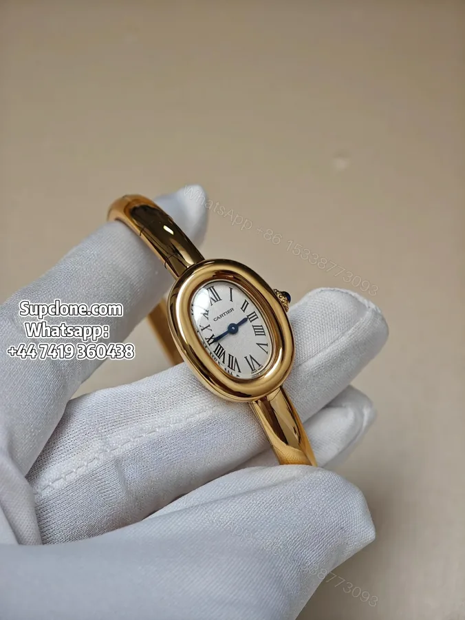 View 1 of Cartier Super Clone Watches 1:1 Baignoire WGBA0018 Gold Bangle Small