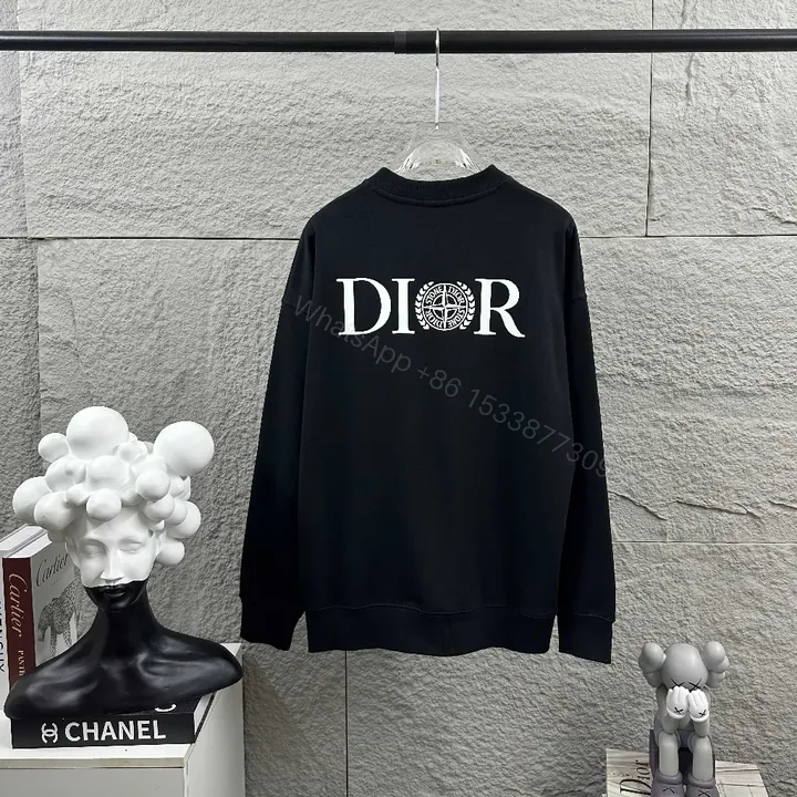 View 1 of Bold Back DIOR Crest Sweatshirt: Luxe Streetwear