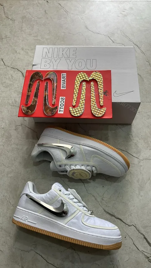 View 1 of FIRST COPY Nike air force one travis scott x