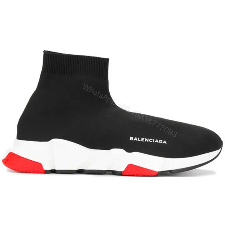 View 1 of BALENCIAGA SPEED TRAINER BLACK RED – BB9