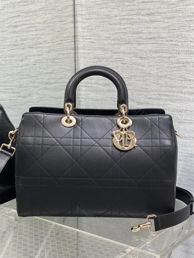 View 1 of Dior 原單黑色大款手提包 輕奢皮革質感上班族首選