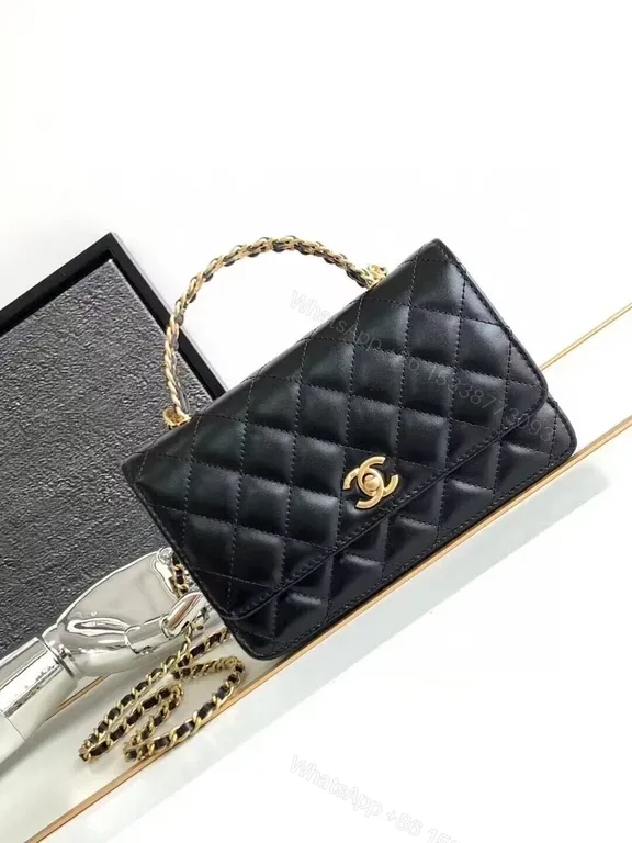View 1 of Chic Quilted Chain-Handle Bag: Compact Luxury Crossbody