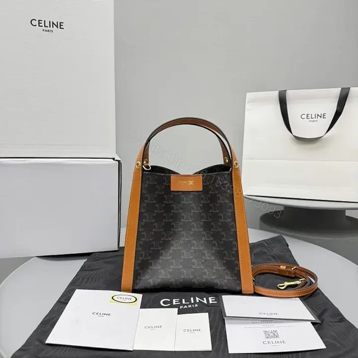 View 1 of Elegant Monogram Tote: Leather Trim, Structured, Everyday Luxe Bag