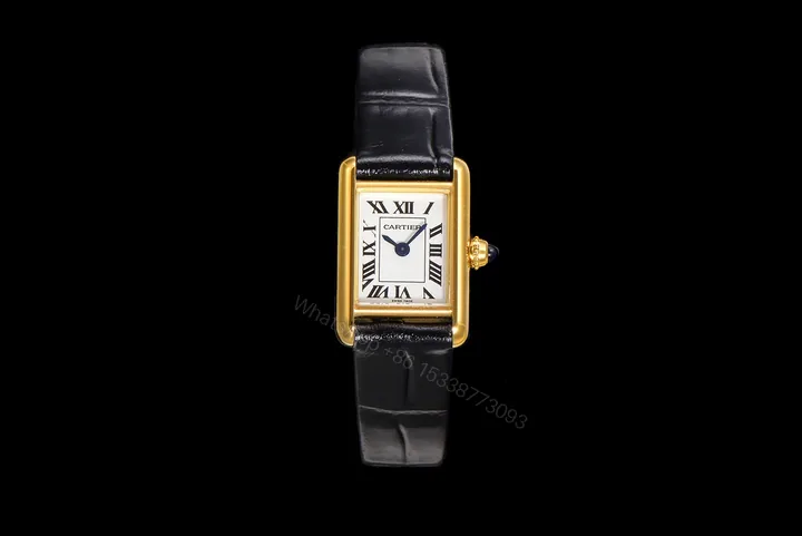 View 1 of Cartier Tank Louis Cartier Large Quartz Yellow Gold Silver WGTA0067
