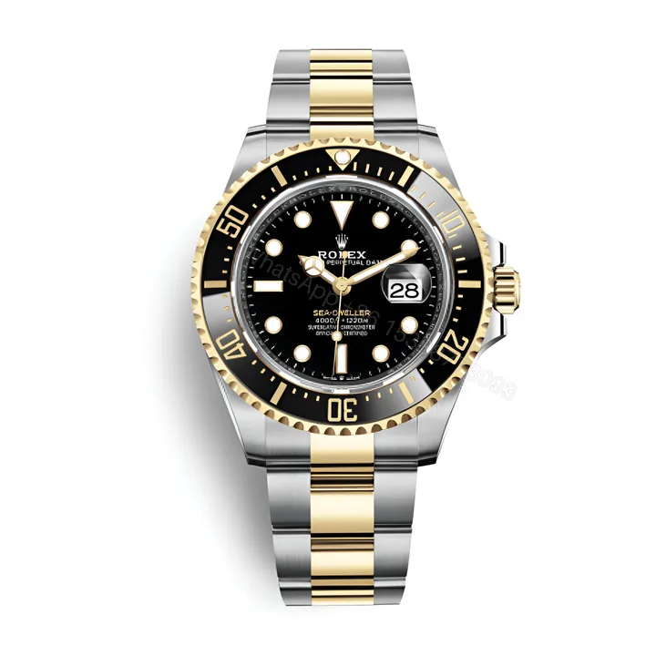 View 1 of Rolex Sea-Dweller Two Tone Black Dial 126603-0001 Oyster Replica