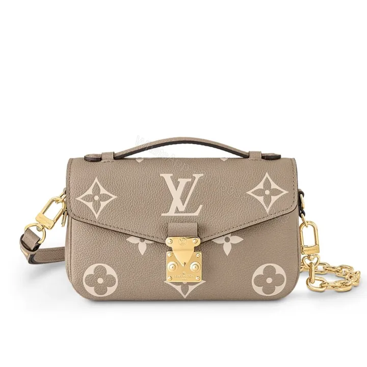 View 1 of Louis Vuitton Pochette Métis East West Bag Gray Cream 21Cm M23081