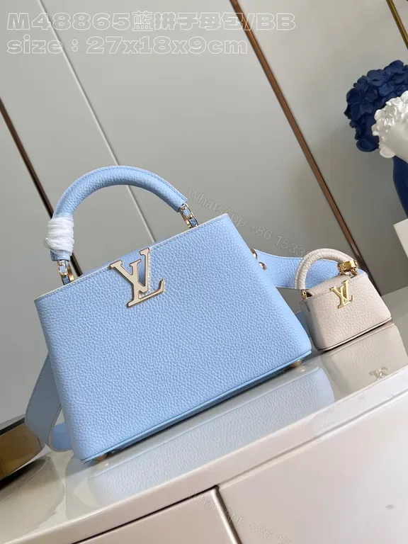 View 1 of Pastel Luxe Leather Satchel â€“ Soft-Grain, LV-Inspired Classic