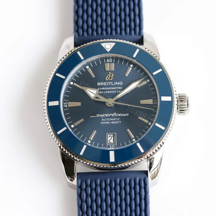 View 1 of Breitling Superocean Heritage Blue Replica Rubber Strap 46MM Premium AB2020161C1S1
