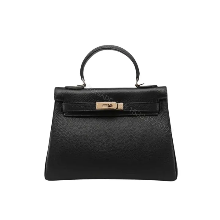 View 1 of Hermes Kelly Togo Handbag Black 25Cm