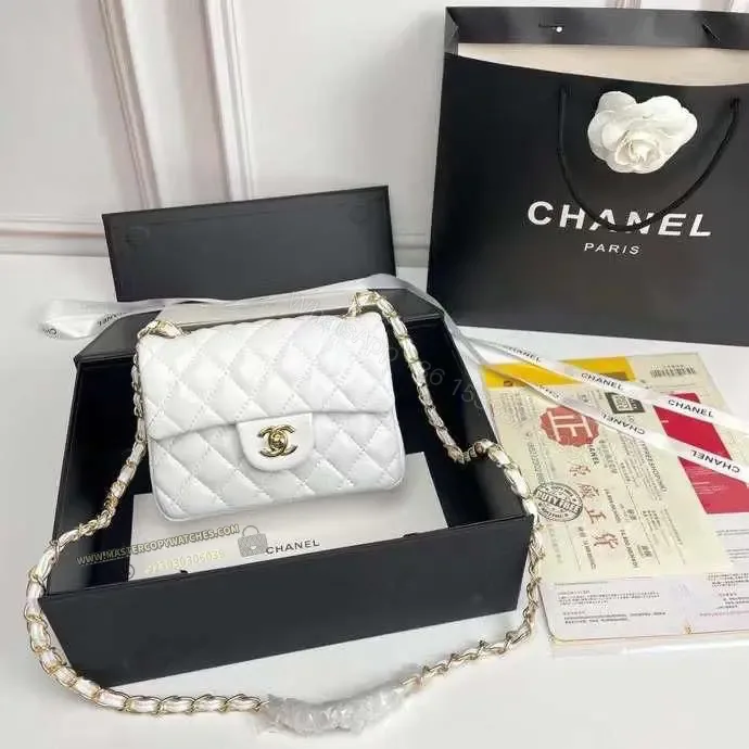 View 1 of Chanel white Mini flap Bag