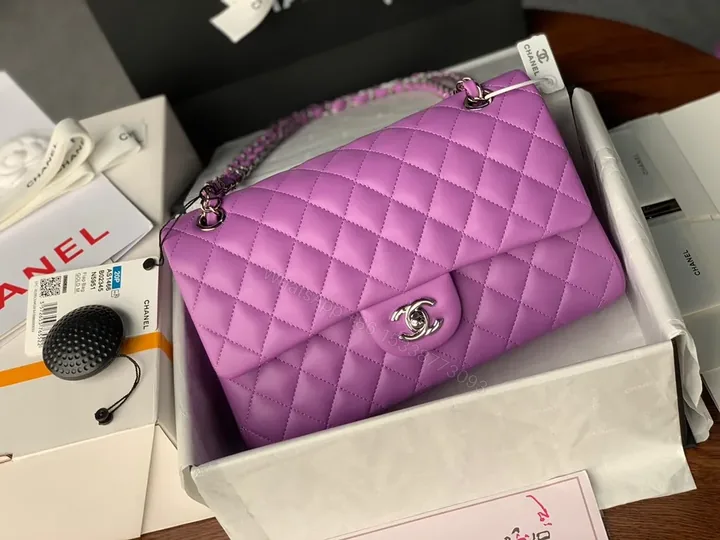 View 1 of Lavender Quilted Crossbody Bag â€“ Chic, Premium, Structured
