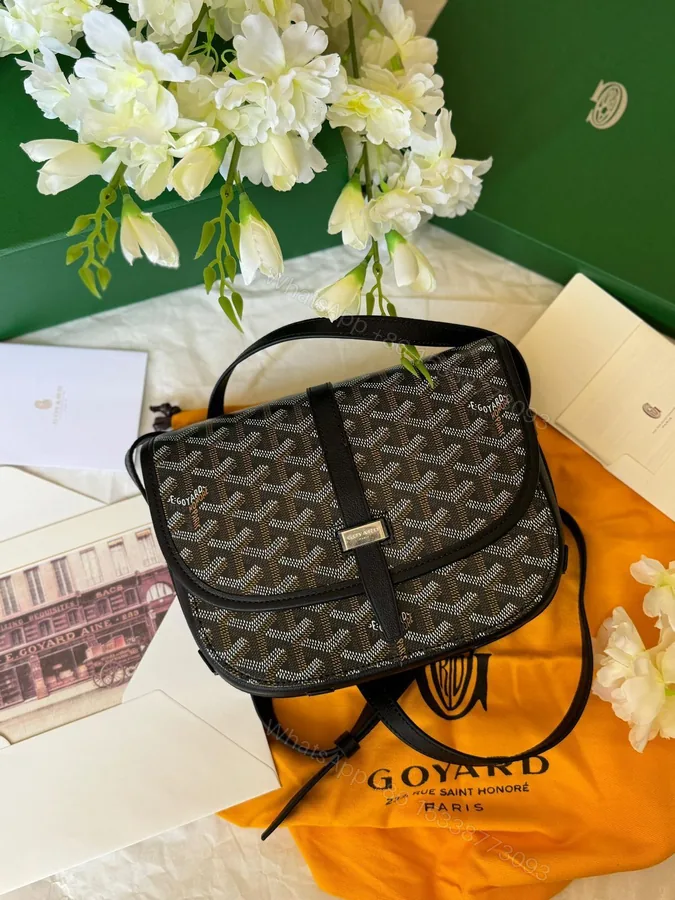 View 1 of Goyard Belvedere Shoulder Bag First Copy | 9x6 Inch Premium Replica Designer Bag