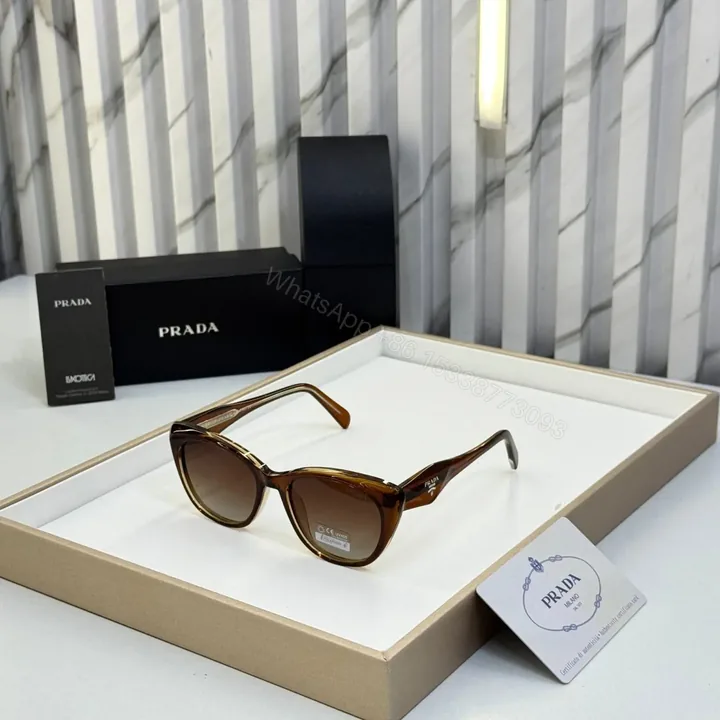 View 1 of Prada Cat-Eye Black Polarized Sunglasses
