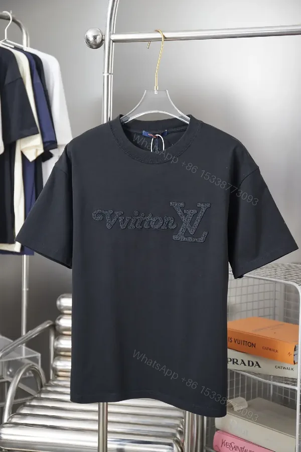 View 1 of Dark Luxury T-Shirt with Embroidered Logo - Premium Everyday Tee