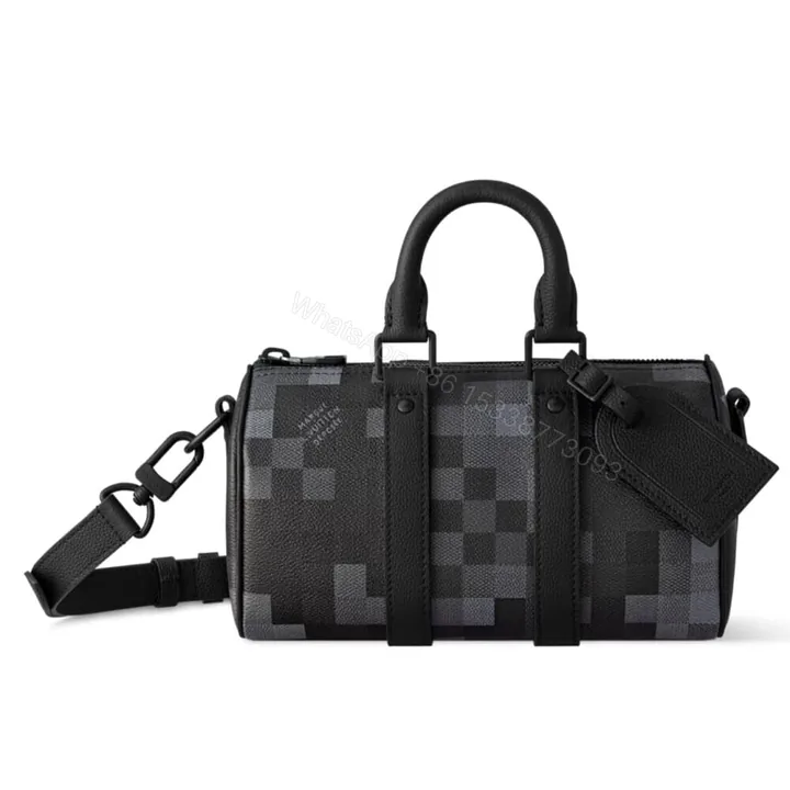 View 1 of Louis Vuitton Keepall Bandoulière 25 Black 25Cm M14919