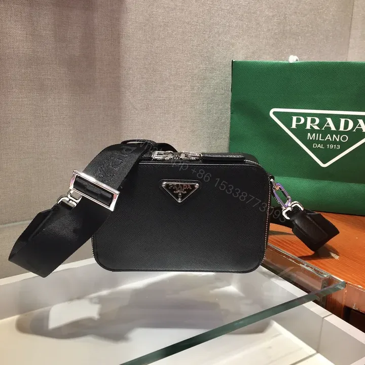 View 1 of Saffiano Crossbody: Prada Luxe Hands-Free Bag
