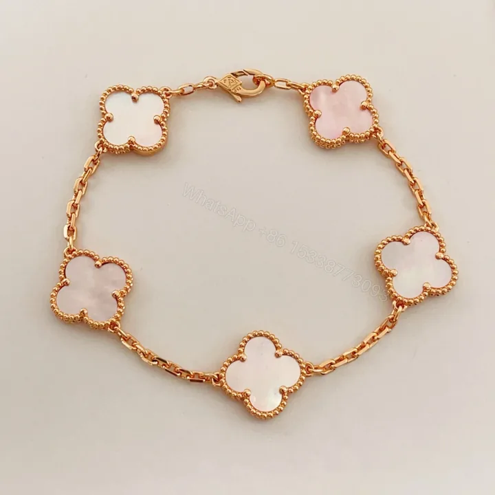 View 1 of 高仿首飾VanCleef&Arpels*RP39D00水晶石黃金手鏈