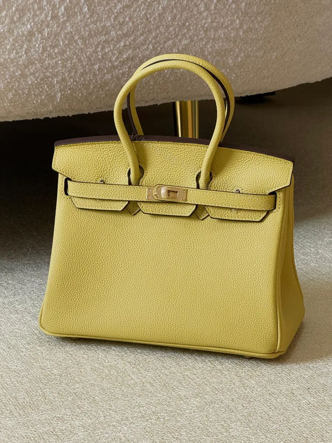 View 1 of Hermès Birkin 25 bag in Jaune Poussin