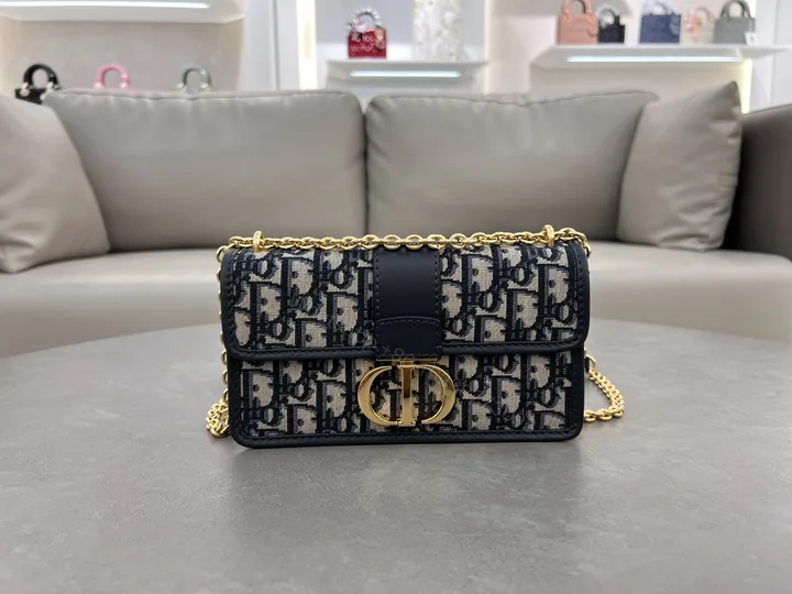 View 1 of Dior原單CD Logo鏈條包 女用迷你款織布斜背包 經典重現
