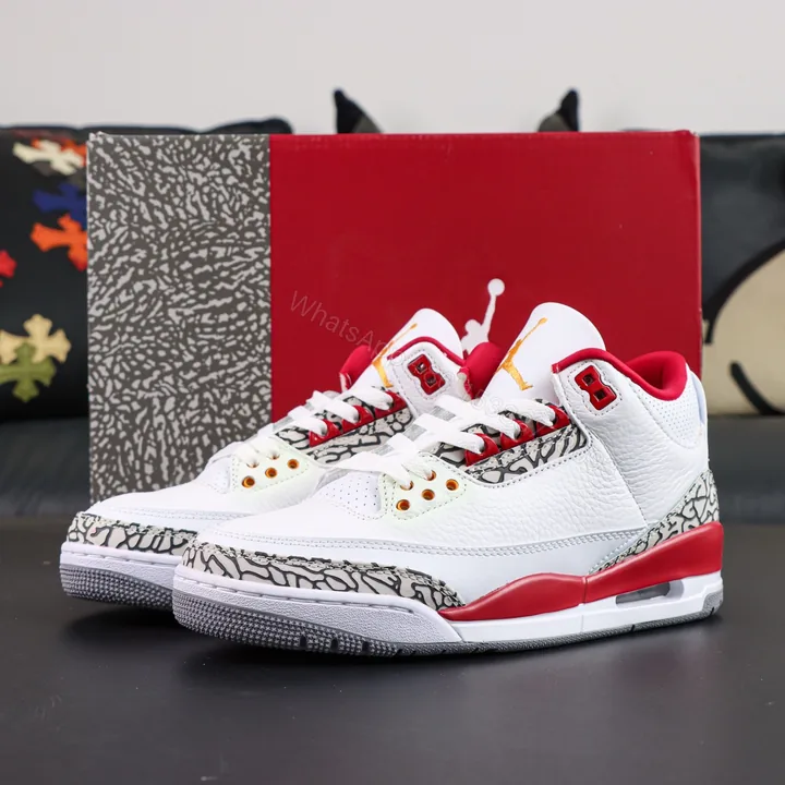 View 1 of Jordan 3 Retro Cardinal Red