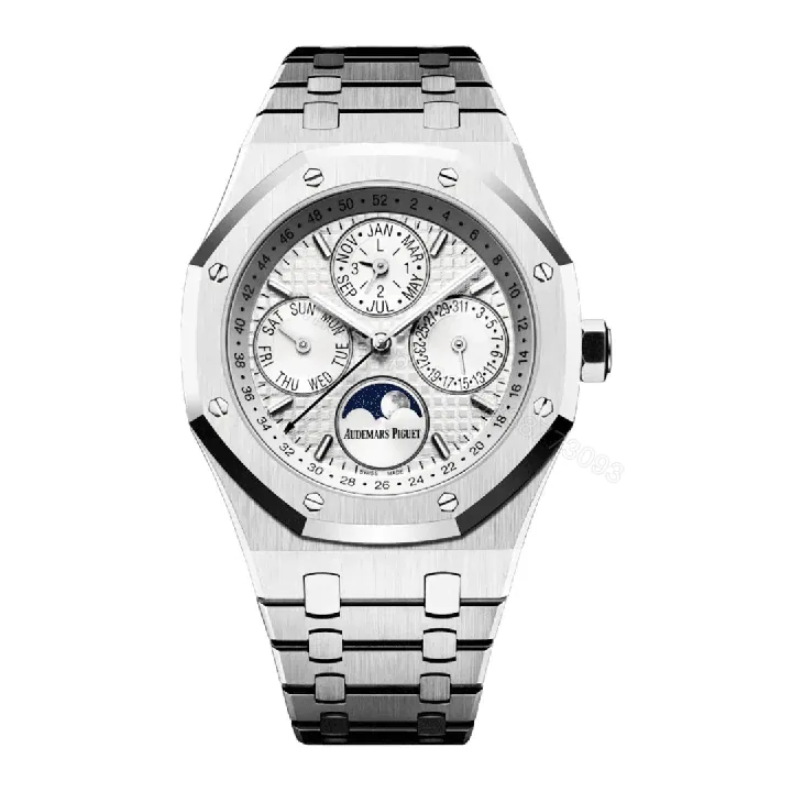 View 1 of Audemars Piguet Royal Oak Perpetual Calendar White Dial Replica