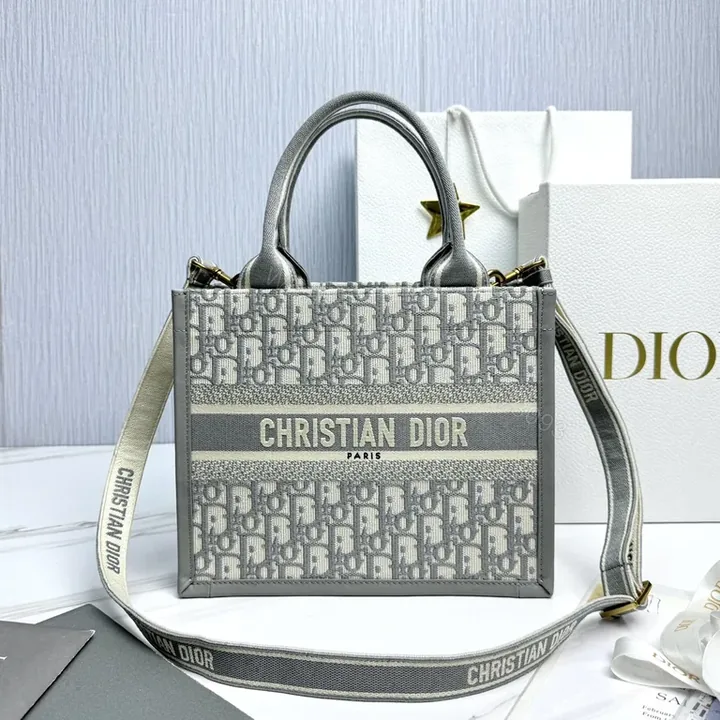 View 1 of Dior Monogram Tote: Elevated Texture, Structured Style