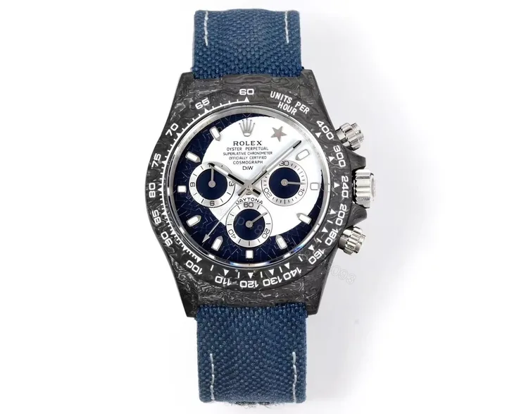 View 1 of DIW Rolex Daytona Carbon Super White Blue