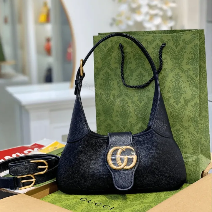 View 1 of Gucci Like Auth Women’s Handbag Black 28cm