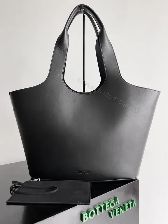 View 1 of Structured Black Leather Tote â€” Everyday Luxury, Practical Poise