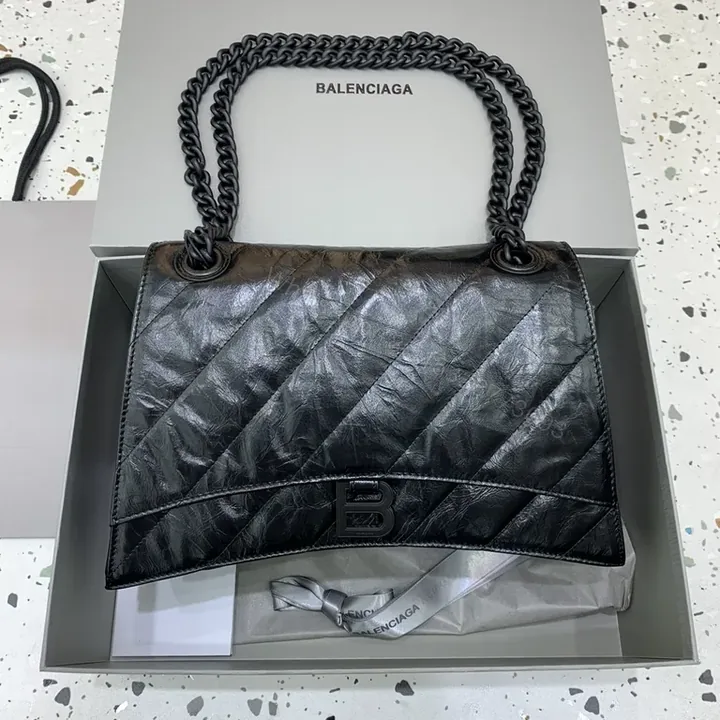View 1 of Africana Quilted Chain-Handled Crossbody: Modern Shadowed Luxe