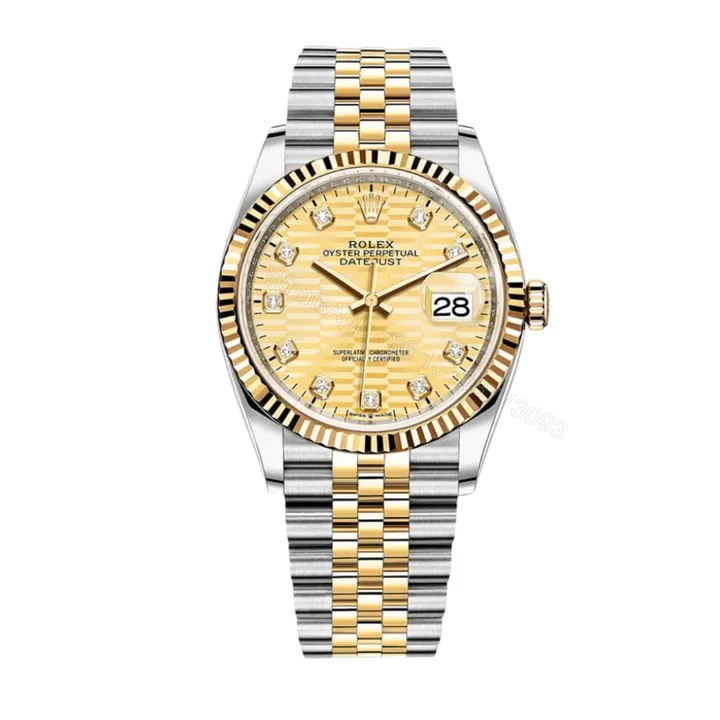 View 1 of Rolex Oyster Datejust Oystersteel Golden Flip Dial 41Mm