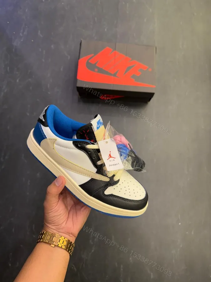 View 1 of FIRST COPY Air Jordan’s retro 1 Travis Scott Fragment For Men