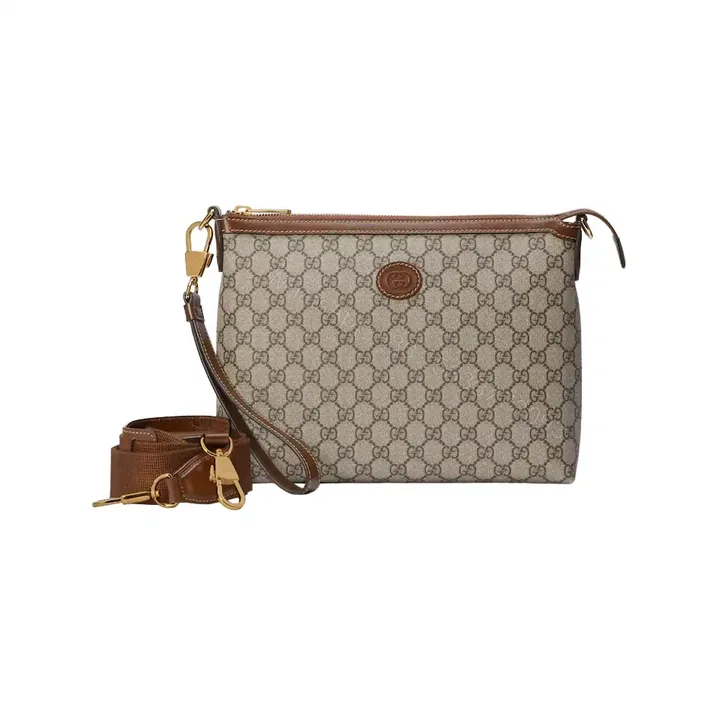 View 1 of MESSENGER BAG WITH INTERLOCKING G – GBC062