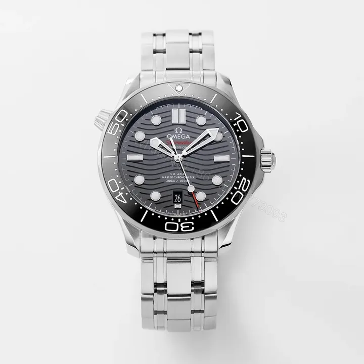 View 1 of Omega Seamaster 300M Replica Watch Stainless Steel Black Dial 42MM Custom 8800 Movement