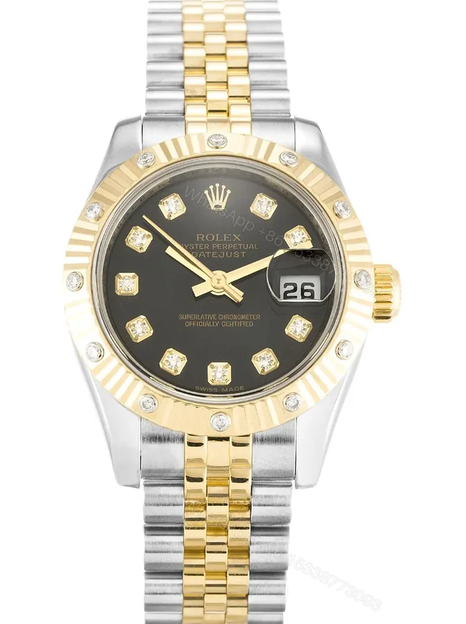View 1 of Replica Rolex Lady-Datejust Champagne Dial 179313-3 26 mm